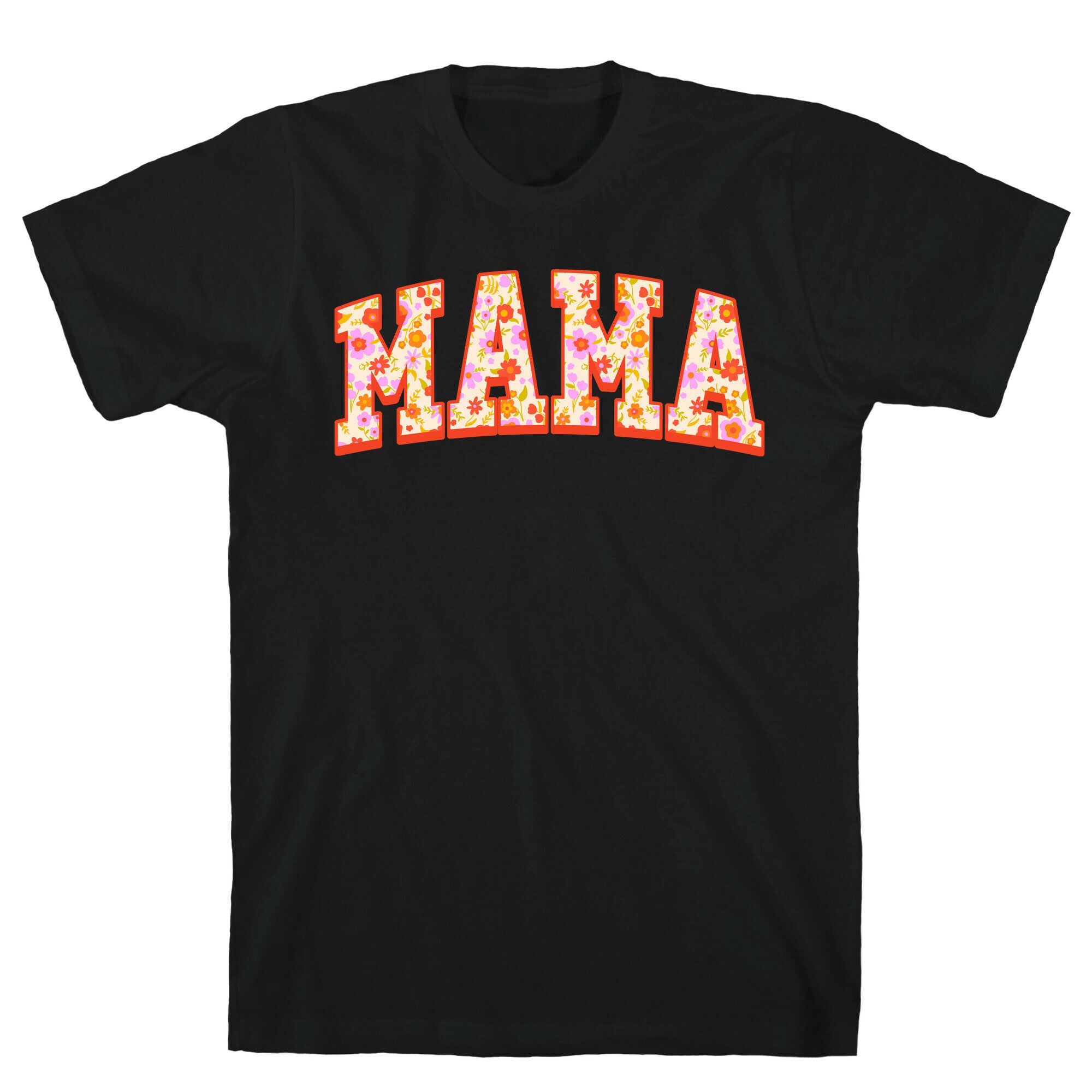 Floral Mama Text T-Shirt